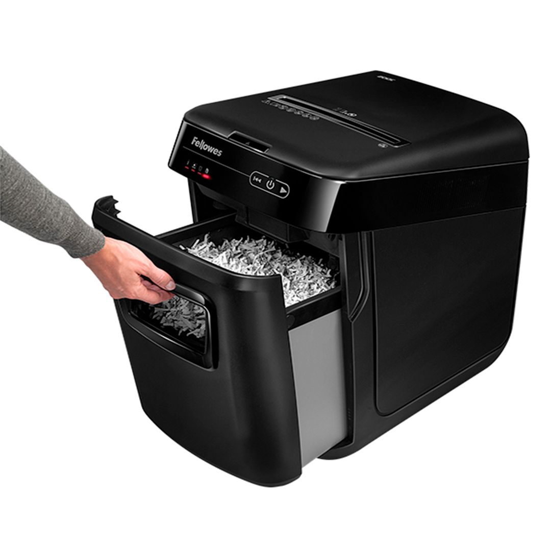 Уничтожитель документов Fellowes AutoMax 200C, DIN P-4, ("4" уровень секретности) 32 л, 200 листов / Уничтожители документов №5 oe.kz Уничтожитель документов Fellowes AutoMax 200C, DIN P-4, ("4" уровень секретности) 32 л, 200 листов / Уничтожители документов №5