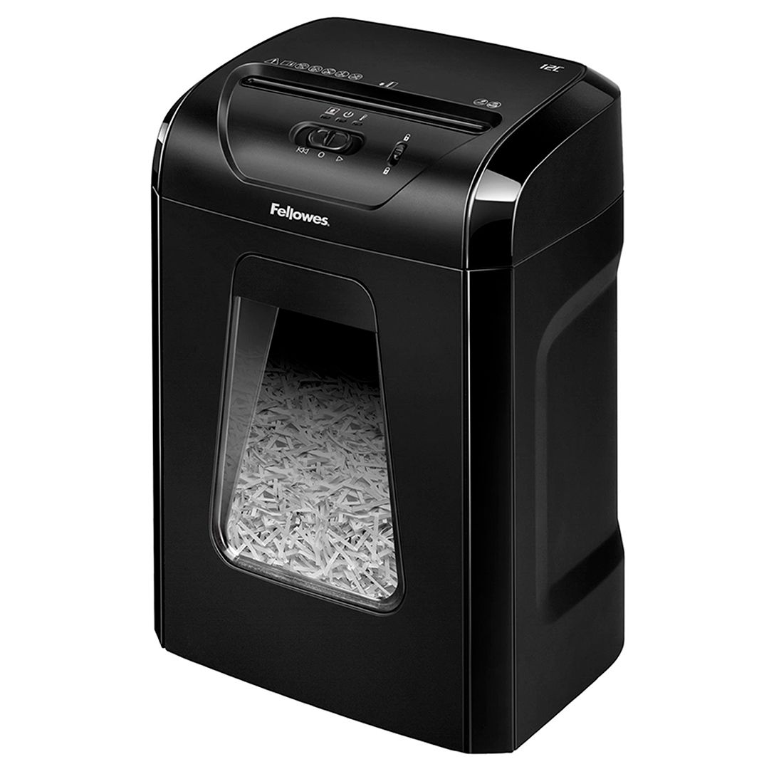 Уничтожитель документов Fellowes Powershred 12C, DIN P-4 ("4" уровень секретности) 18 л., 12 листов / Уничтожители документов