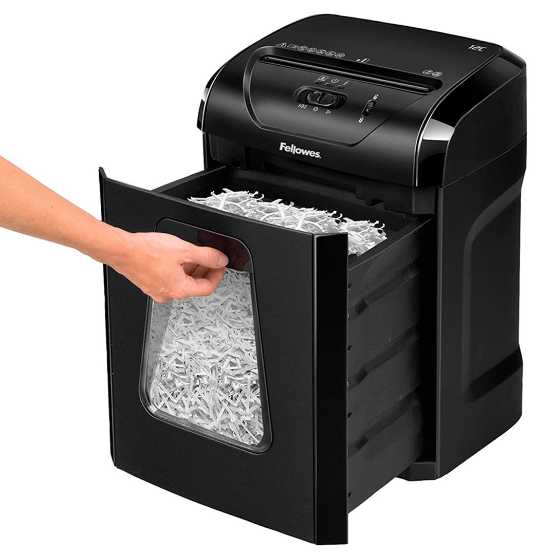 Уничтожитель документов Fellowes Powershred 12C, DIN P-4 ("4" уровень секретности) 18 л., 12 листов / Уничтожители документов №5