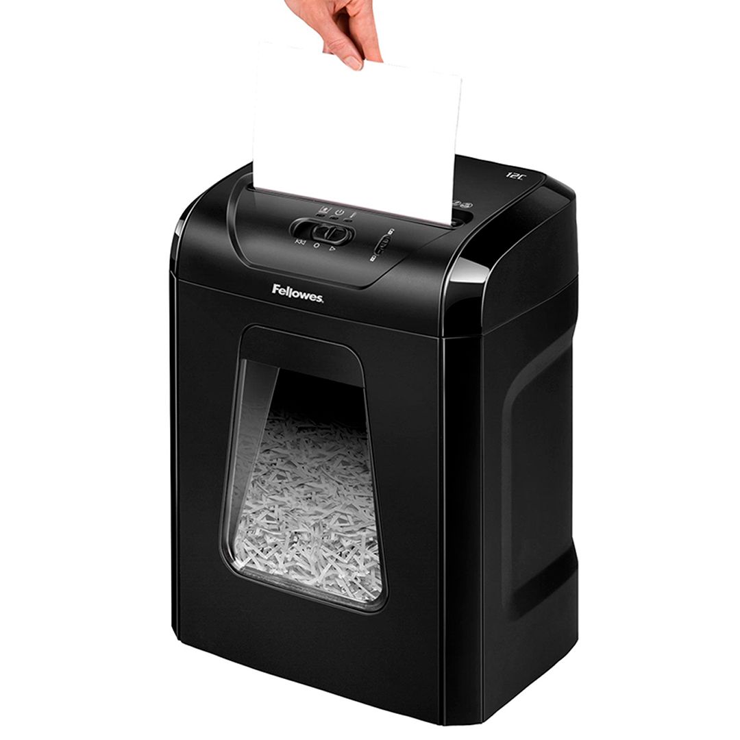 Уничтожитель документов Fellowes Powershred 12C, DIN P-4 ("4" уровень секретности) 18 л., 12 листов / Уничтожители документов №4