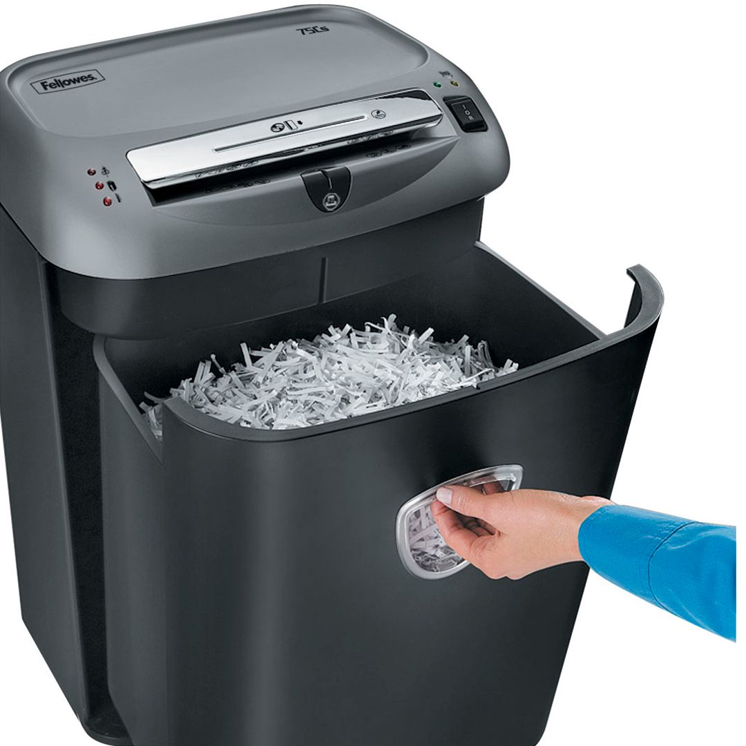 Уничтожитель документов Fellowes Powershred 75Cs, DIN P-4 ("4" уровень секретности) 27 л., 12 листов / Уничтожители документов №4