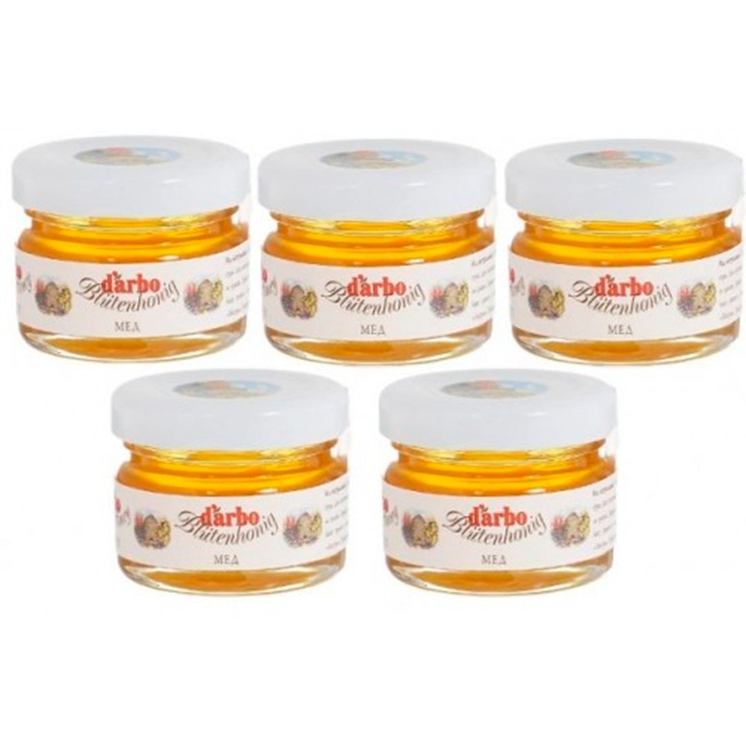 Мед "Darbo" стекло, 28 гр, 60 шт/упак / Сахар oe.kz Мед "Darbo" стекло, 28 гр, 60 шт/упак / Сахар