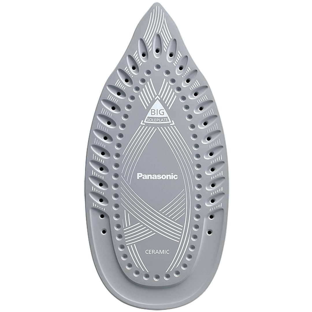 Утюг Panasonic NI-U400CPTW, мощность 2300 Вт, резервуар 300 мл, керамическая подошва, фиолетовый / Уход за одеждой №6