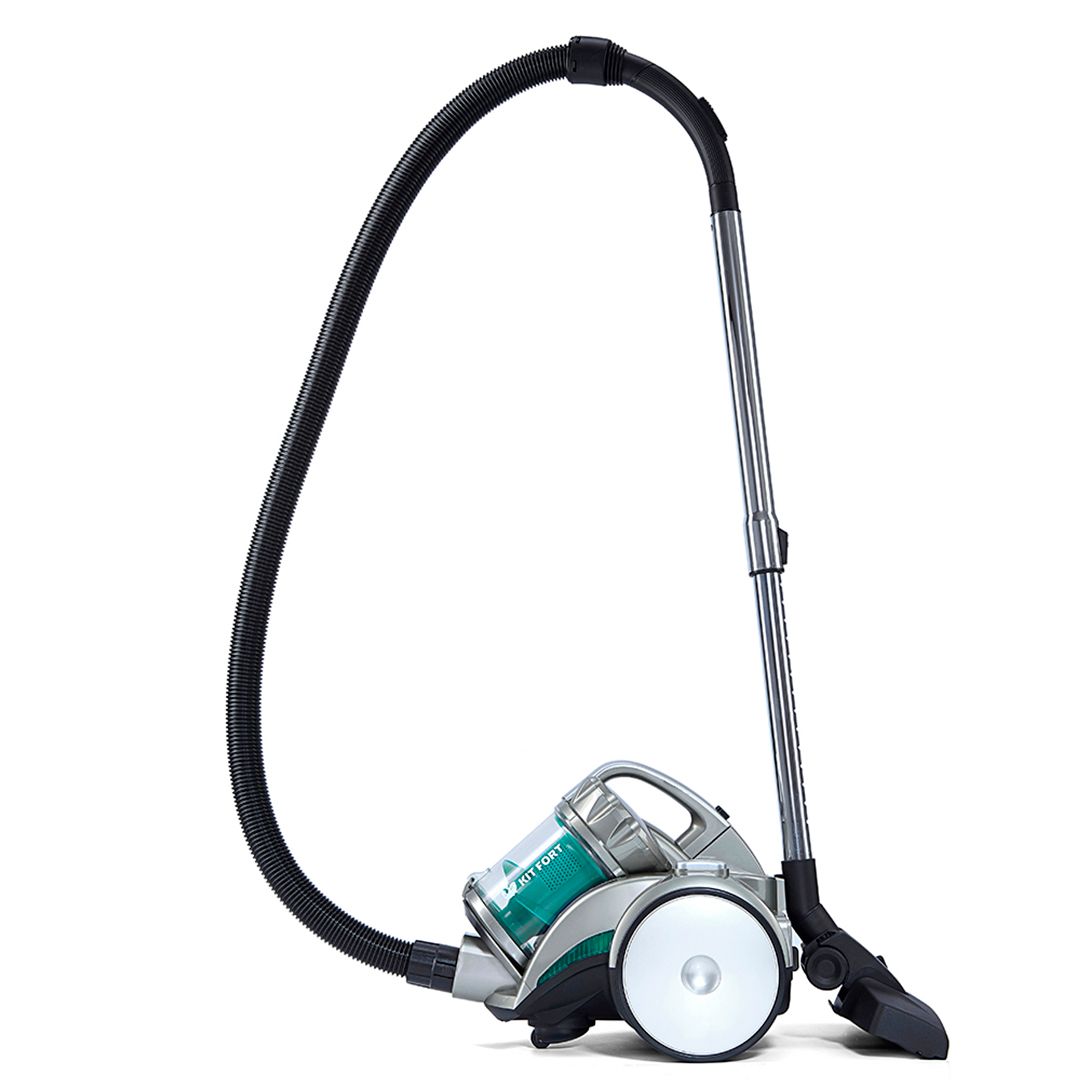 Пылесос Kitfort KT-522-3, 1400 Вт, 2 л, трубка из телескопической стали, серо-зеленый / Оборудование для уборки