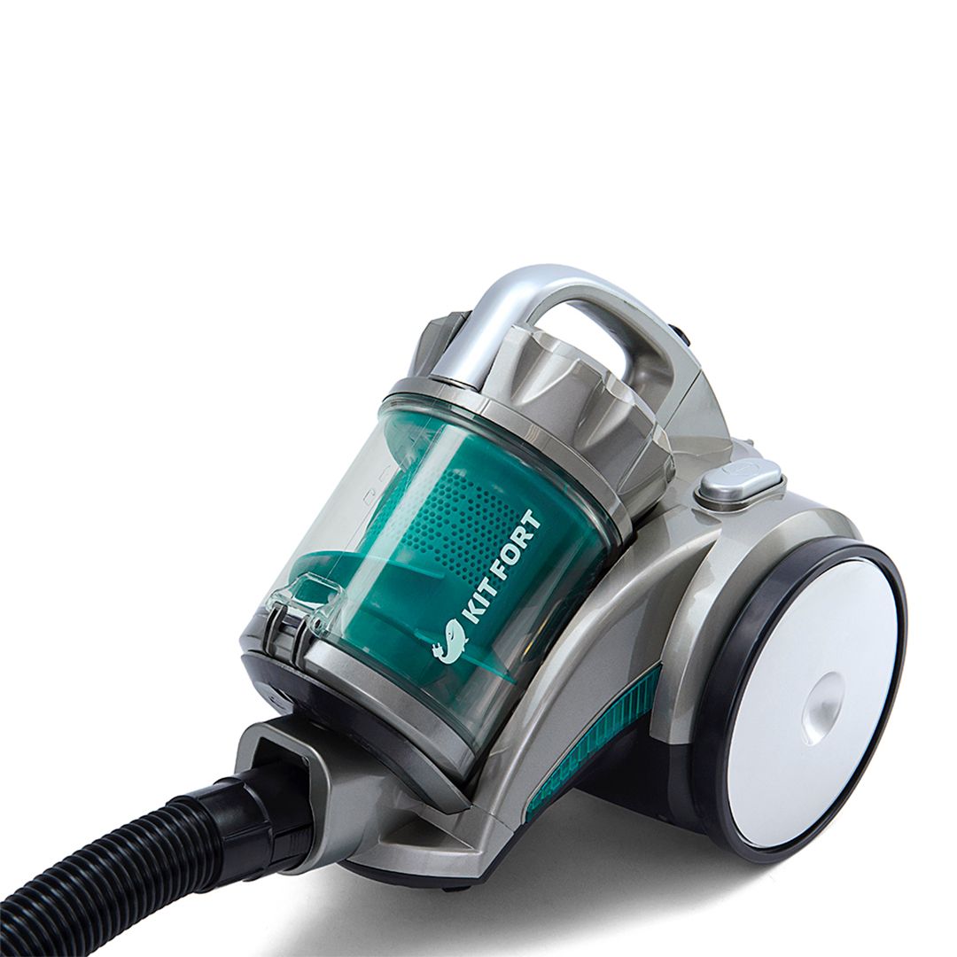 Пылесос Kitfort KT-522-3, 1400 Вт, 2 л, трубка из телескопической стали, серо-зеленый / Оборудование для уборки №4