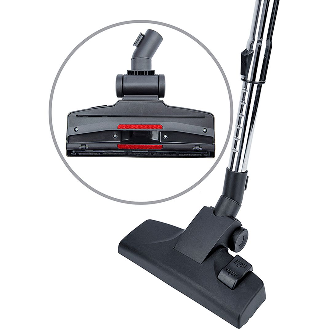 Пылесос Kitfort KT-522-3, 1400 Вт, 2 л, трубка из телескопической стали, серо-зеленый / Оборудование для уборки №7