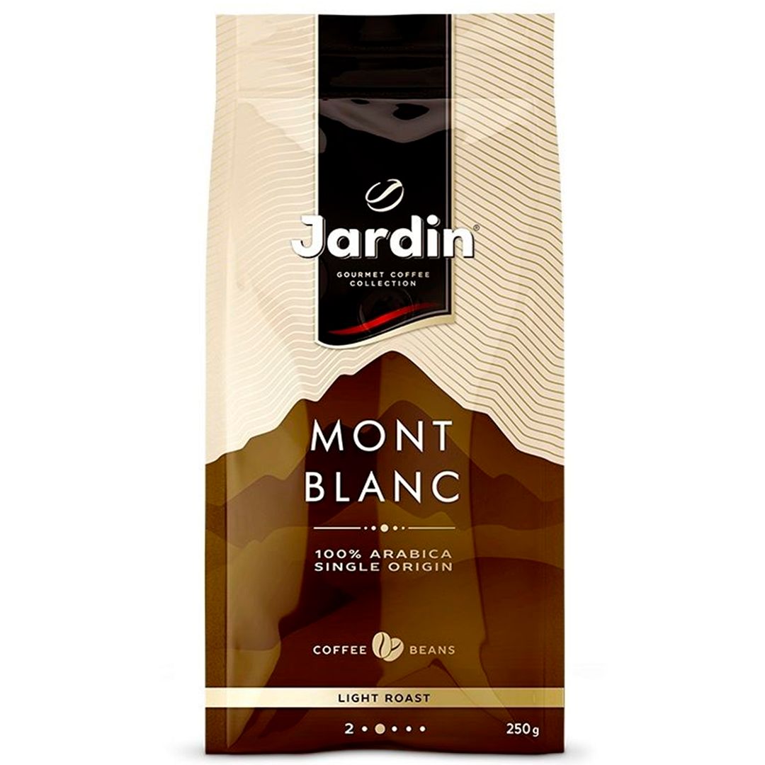 Кофе в зернах Jardin "Mont Blanc", светлой обжарки, 250 гр / Кофе зерновой