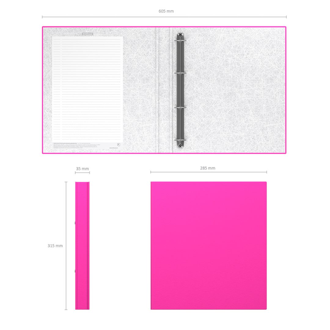 Папка Erich Krause "Neon", А4 формат, на 4 кольцах, корешок 35 мм, розовая / Папки на кольцах №3 oe.kz Папка Erich Krause "Neon", А4 формат, на 4 кольцах, корешок 35 мм, розовая / Папки на кольцах №3