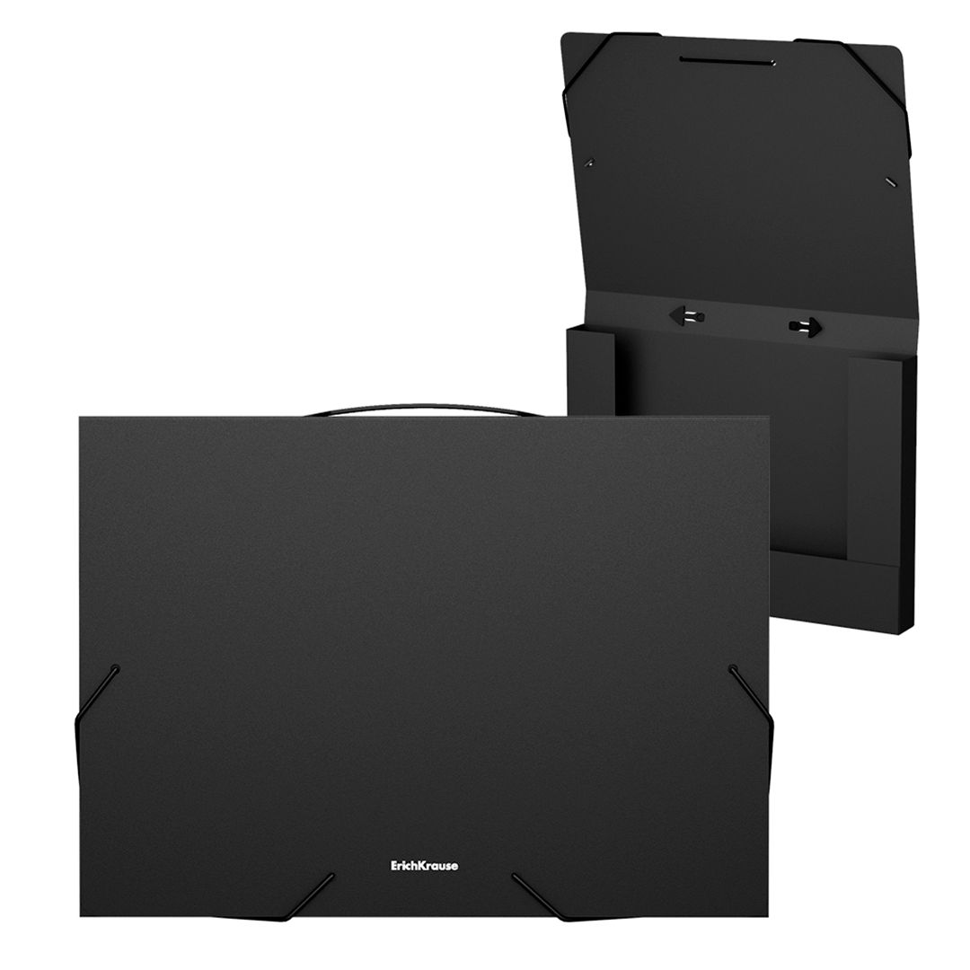 Папка Erich Krause "Classic", А4 формат, на резинке, черная / Папки на резинках №2