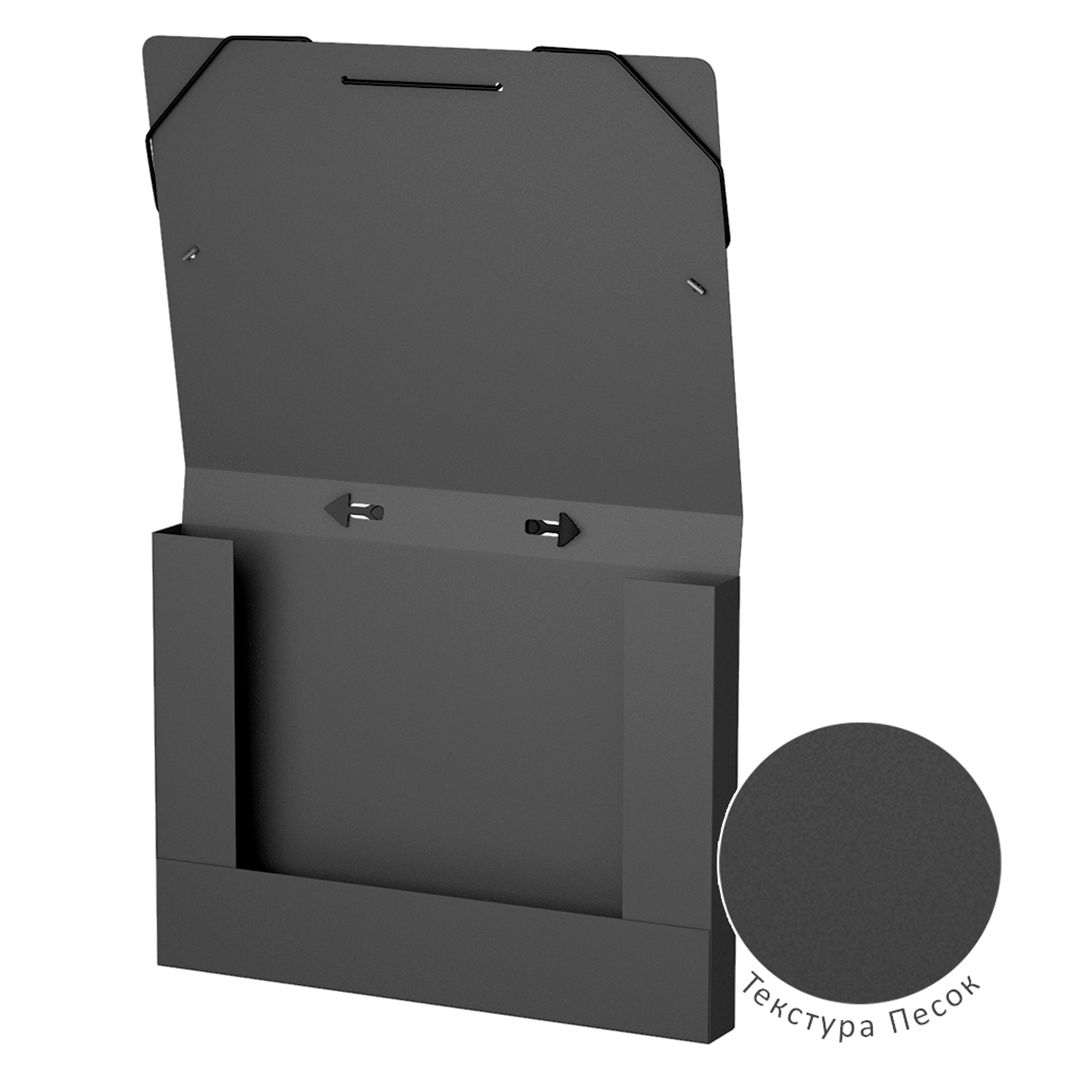 Папка Erich Krause "Classic", А4 формат, на резинке, черная / Папки на резинках №3