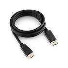 Кабель Cablexpert CC-DP-HDMI-6, HDMI, 1,8 м, 20 М/19 М, черный