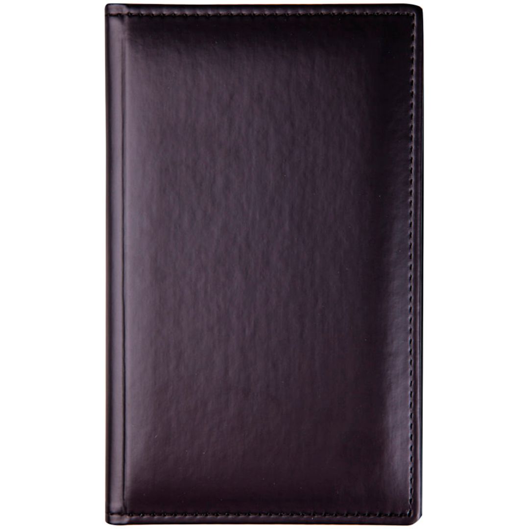 Визитница 3-х рядная OfficeSpace "Winner" на 72 визиток, 125*201 мм, кожзам, черная / Визитницы настольные