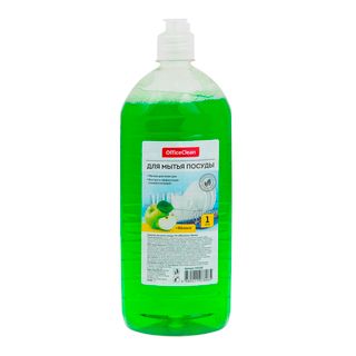Средство для мытья посуды OfficeClean "Яблоко", 1000 мл / Средства для мытья посуды