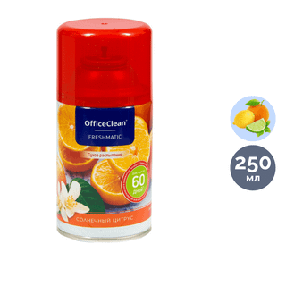 Ауыстырмалы баллондар OfficeClean "Жарқын цитрус", 250 мл / Диспенсерге арналған баллондар