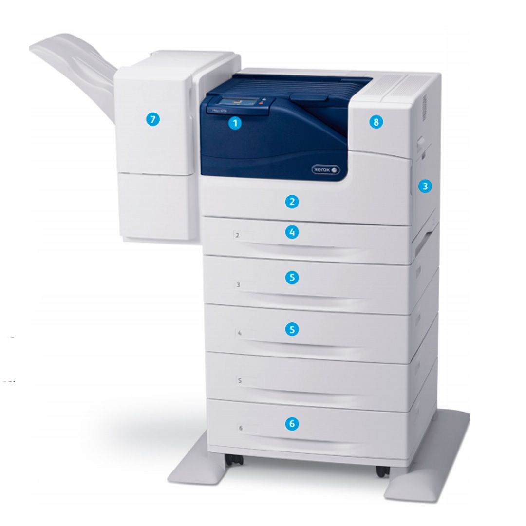 Принтер лазерный цветной Xerox 6700N, A4, 45 стр/мин, 2400*1200 dpi, USB 2.0, Ethernet RJ-45 / Лазерные цветные №2