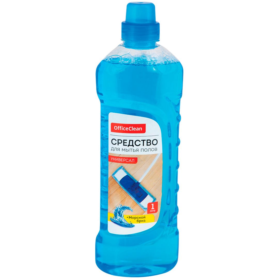 Средство для мытья полов OfficeClean "Универсал. Морской бриз", 1 л / Средства для мытья полов №2