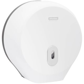 Диспенсер для рулонной туалетной бумаги OfficeClean Professional, пластик, белый / Диспенсеры для туалетной бумаги