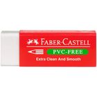 Ластик Faber-Castell "PVC-free", прямоугольный, картонный футляр, 63*22*11 мм, белый