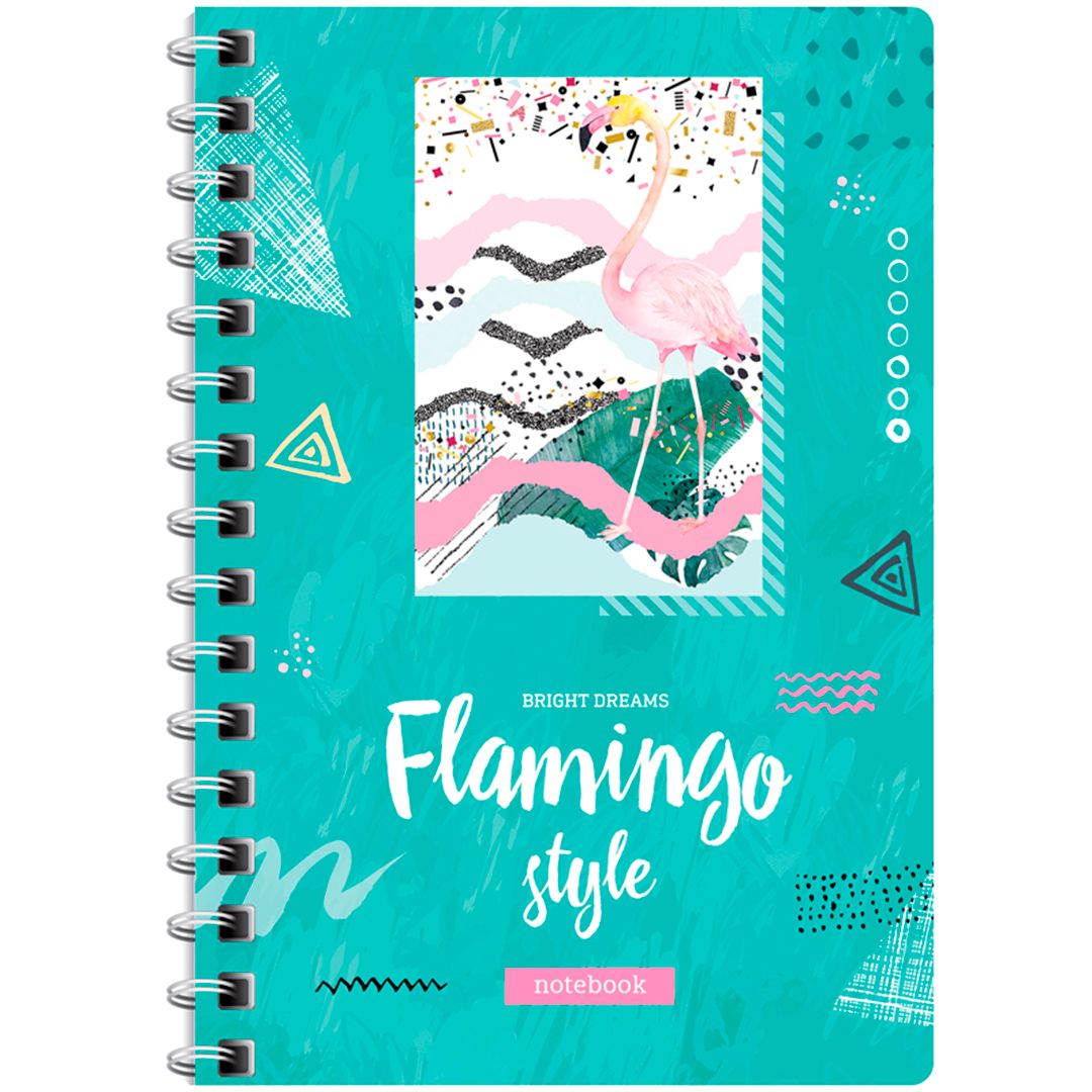 Записная книжка ArtSpace "Стиль. Flamingo", А6, 120 листов, на гребне / Записные книжки №3