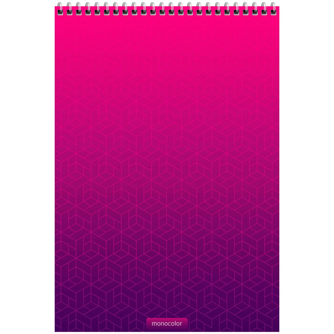 Блокнот ArtSpace "Моноколор. Bright modern" А4, 80 листов, в клетку, на гребне / Блокноты №2
