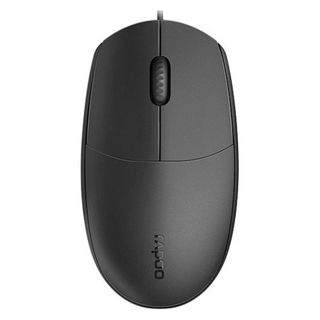 Мышь проводная оптическая Rapoo N100, 3 кнопки, 1600 dpi, USB, черная / Мыши проводные