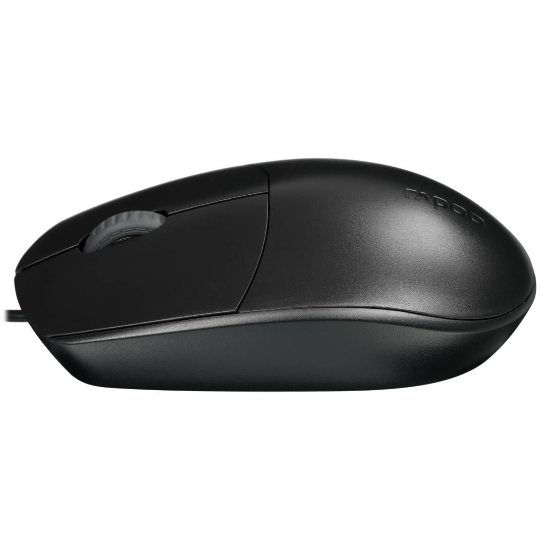 Мышь проводная оптическая Rapoo N100, 3 кнопки, 1600 dpi, USB, черная / Мыши проводные №3 oe.kz Мышь проводная оптическая Rapoo N100, 3 кнопки, 1600 dpi, USB, черная / Мыши проводные №3