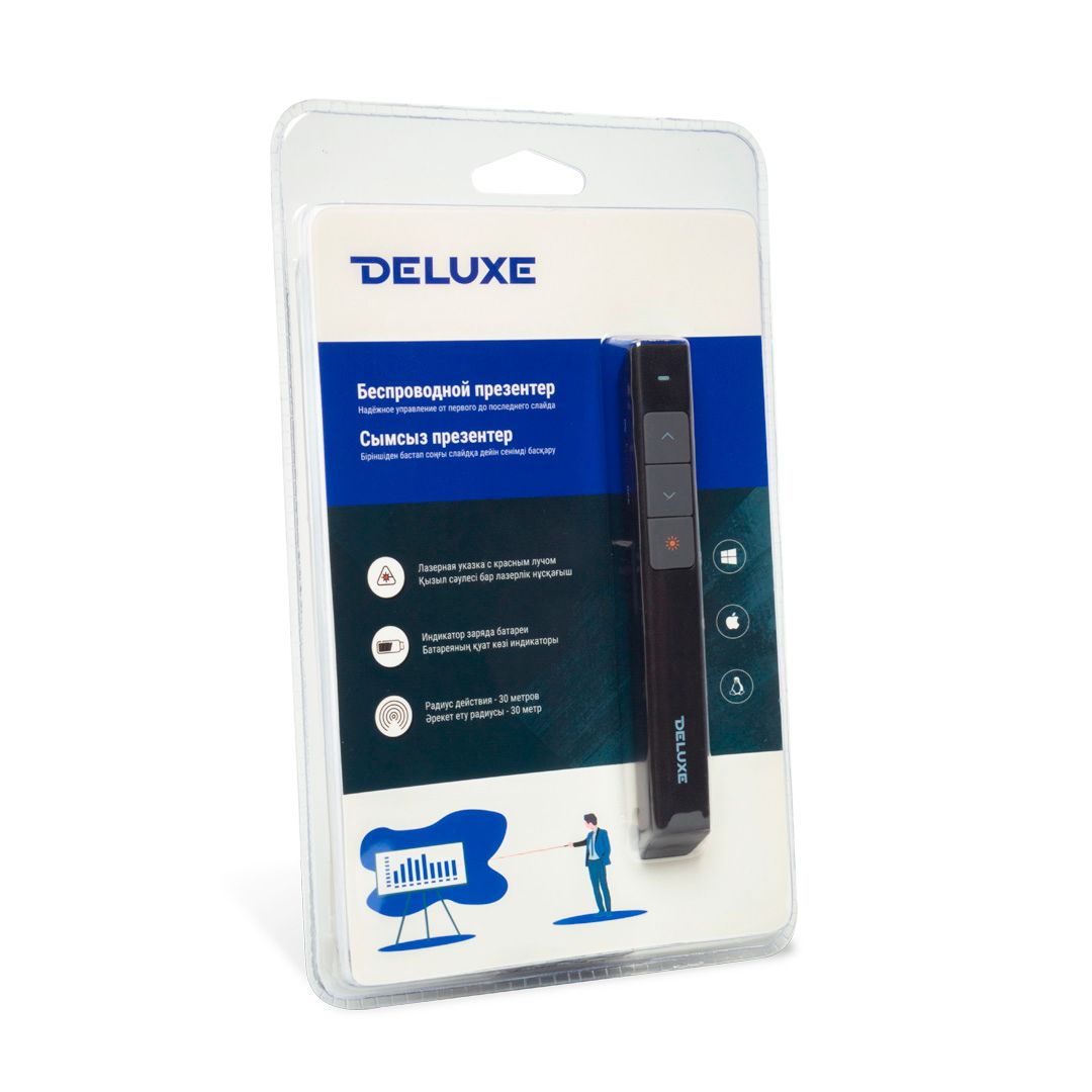Презентер Deluxe DP500BK, USB 2.0, черный / null №2