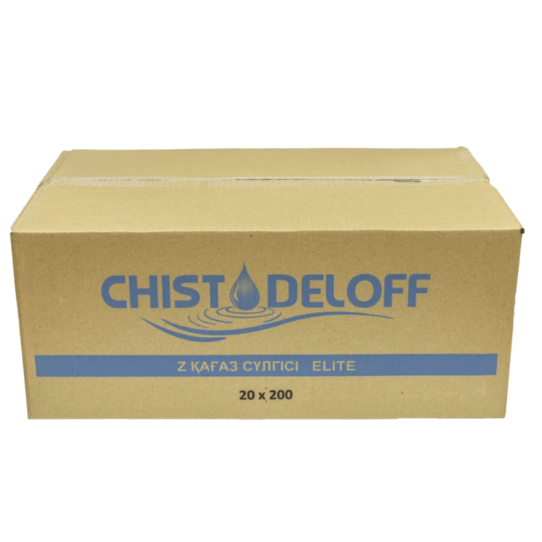 Қағаз сүлгілер Chistodeloff, 200 дана, 2 қабатты, 21*23 см, Z-бүктелу, ақ / Диспенсерлерге арналған сүлгілер №3 oe.kz Қағаз сүлгілер Chistodeloff, 200 дана, 2 қабатты, 21*23 см, Z-бүктелу, ақ / Диспенсерлерге арналған сүлгілер №3