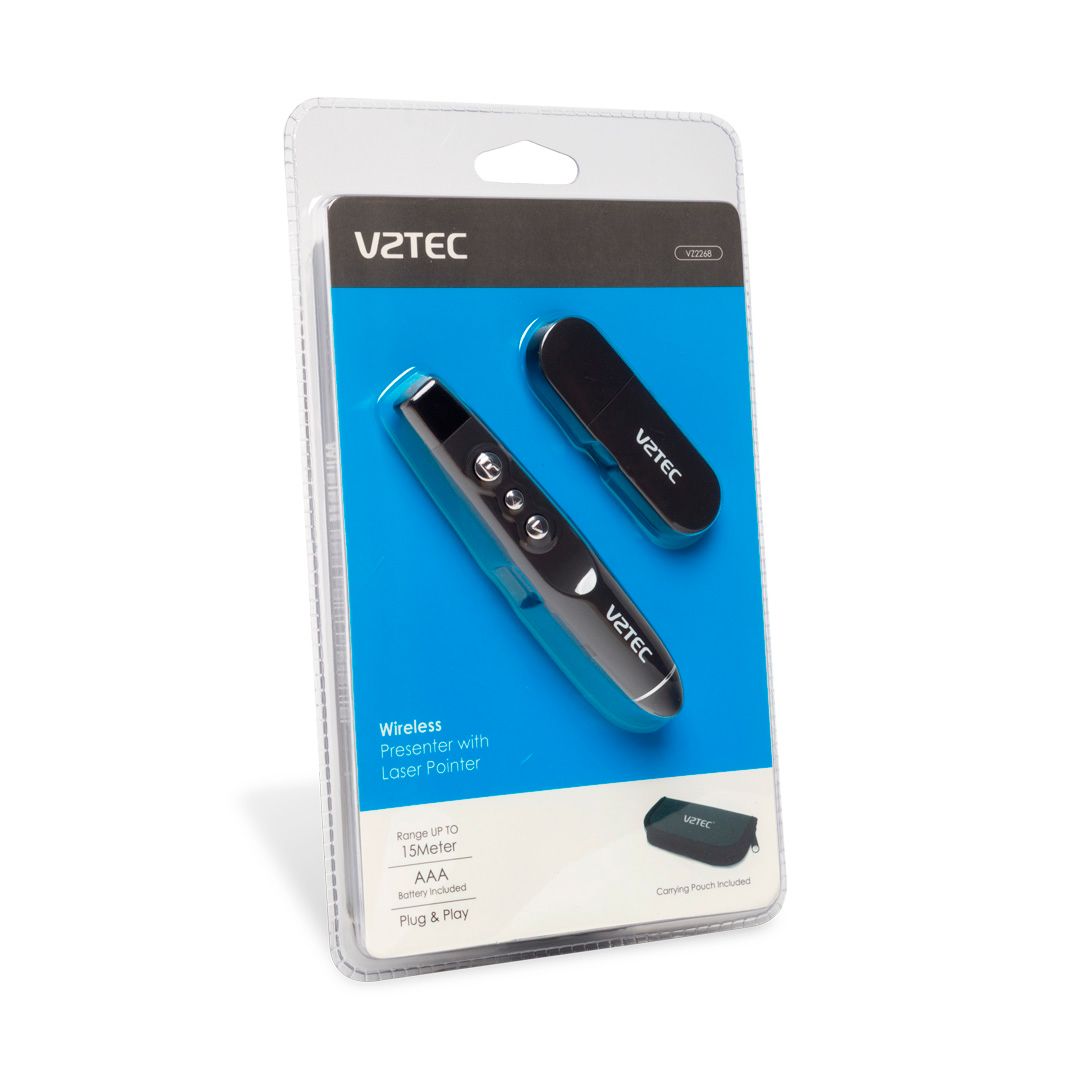 Презентер VZTEC WP2268, USB 2.0, ААА, чёрный / null №2 oe.kz Презентер VZTEC WP2268, USB 2.0, ААА, чёрный / null №2