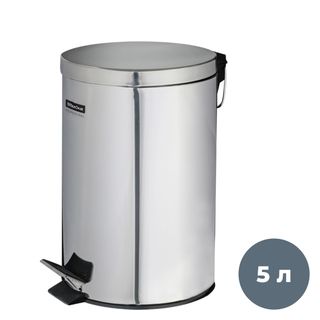 Қоқысқа арналған шелек-контейнер OfficeClean Professional, 5 л, тоттанбайтын болат / Қоқыс контейнерлері мен шелектері
