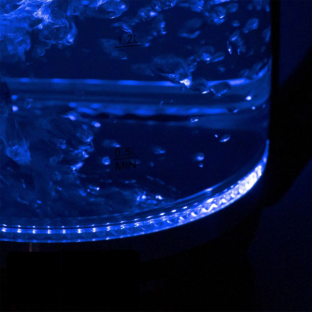 Электрический чайник Kitfort KT-655, 2 л, стекло, черный / Чайники	 №4