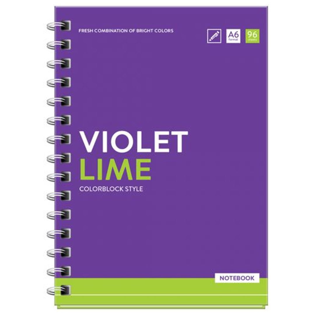 Записная книжка ArtSpace "Моноколор. Colorblock", А6, 96 листов. в клетку, на гребне / Записные книжки №2