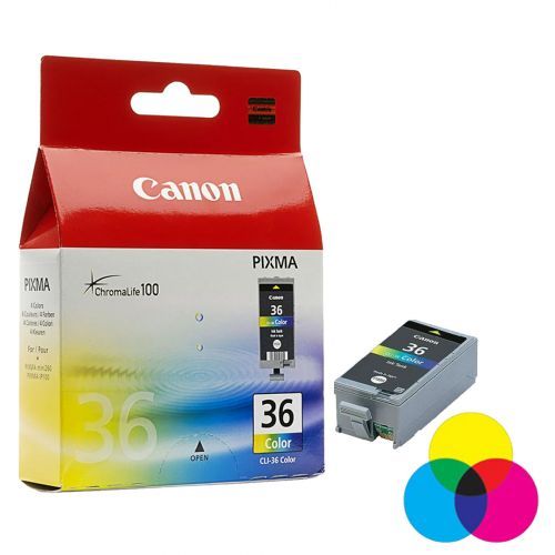 Картридж оригинальный Canon CL-36 для PIXMA IP100/110/mini260, цветной / null