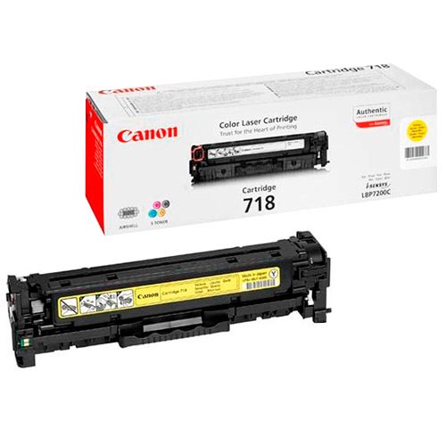 Картридж оригинальный Canon 718Y для LBP7200/7660/7680/MF8330/8340/8350/8360/8380, желтый / null