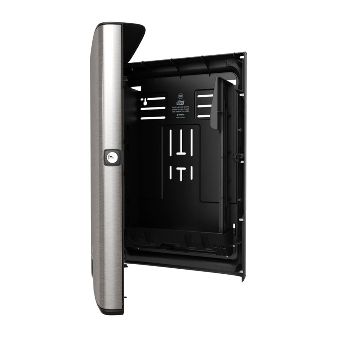 Диспенсер для полотенец Tork "Xpress", сложение ZZ, металл/ пластик, стальной / Диспенсеры для полотенец №4