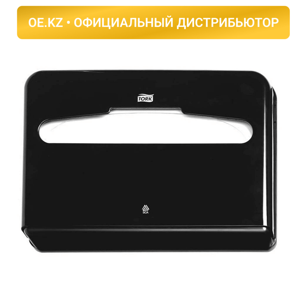 Диспенсер для покрытий на унитаз Tork, V1, пластик, черный / Диспенсер для покрытий на унитаз