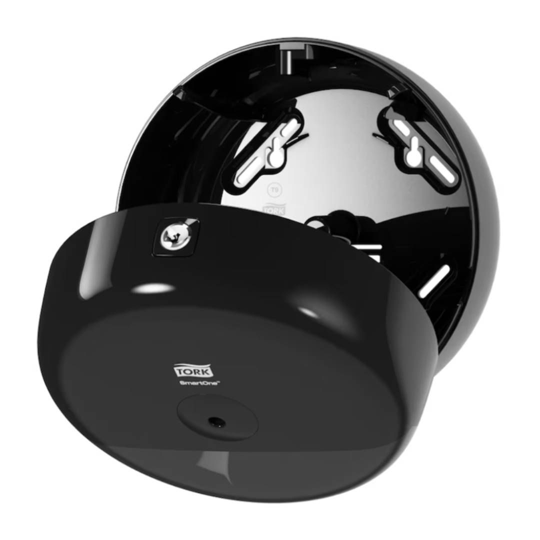 Диспенсер для рулонной туалетной бумаги Tork "SmartOne", пластик, черный / Диспенсеры для туалетной бумаги №3 oe.kz Диспенсер для рулонной туалетной бумаги Tork "SmartOne", пластик, черный / Диспенсеры для туалетной бумаги №3