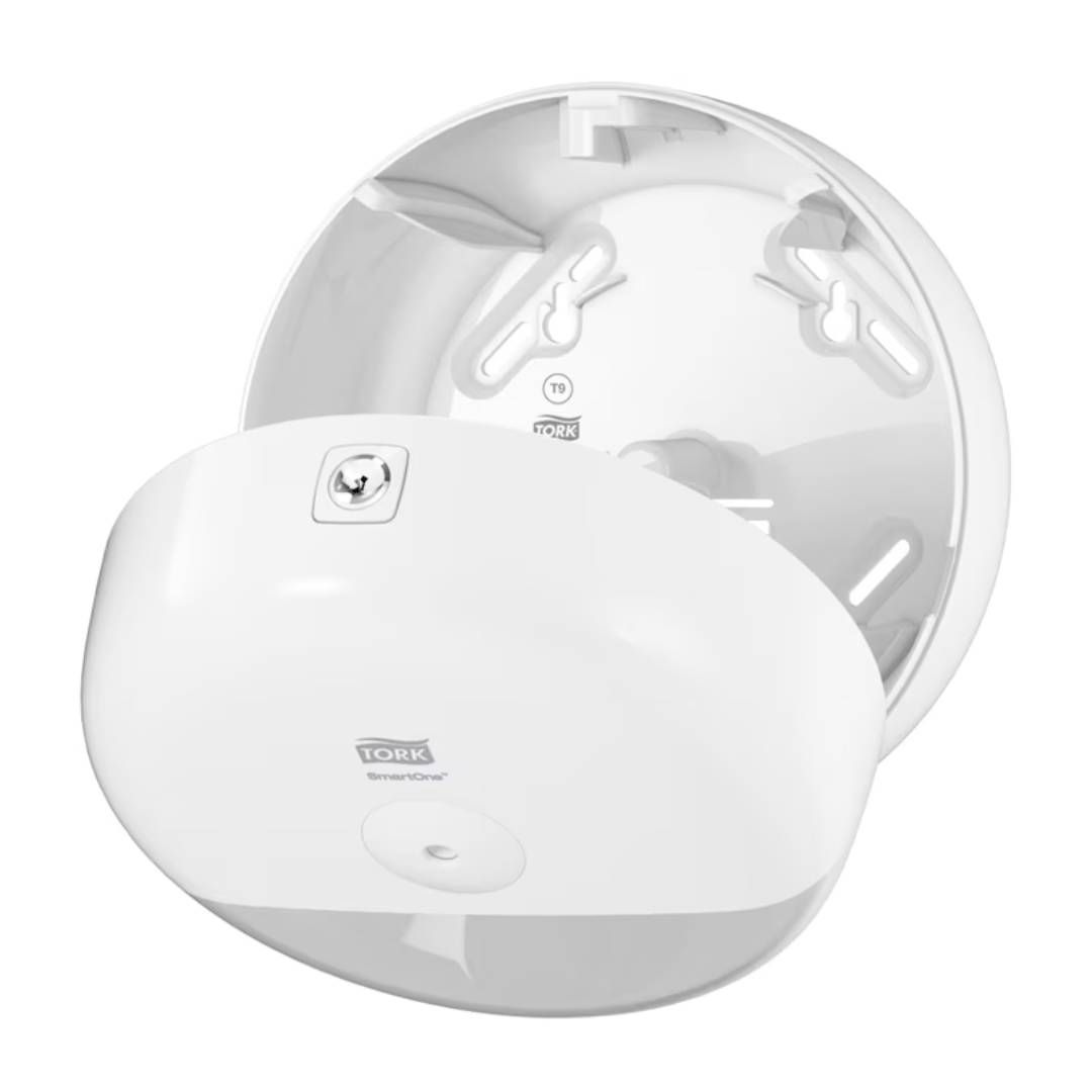 Диспенсер для рулонной туалетной бумаги Tork "SmartOne", пластик, белый / Диспенсеры для туалетной бумаги №3 oe.kz Диспенсер для рулонной туалетной бумаги Tork "SmartOne", пластик, белый / Диспенсеры для туалетной бумаги №3