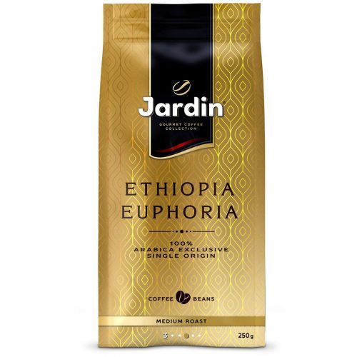 Кофе в зернах Jardin "Ethiopia Euphoria", средней обжарки, 250 гр / Кофе зерновой