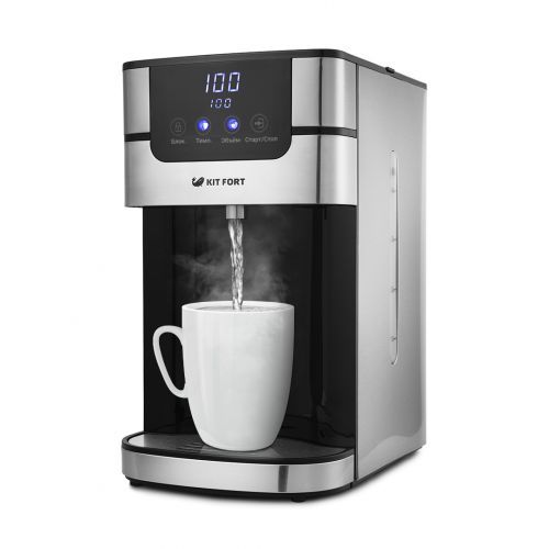 Термопот Kitfort KT-2501, металл/пластик, 4 литр, 2200-2618 Вт, сенсорный / Термопоты	