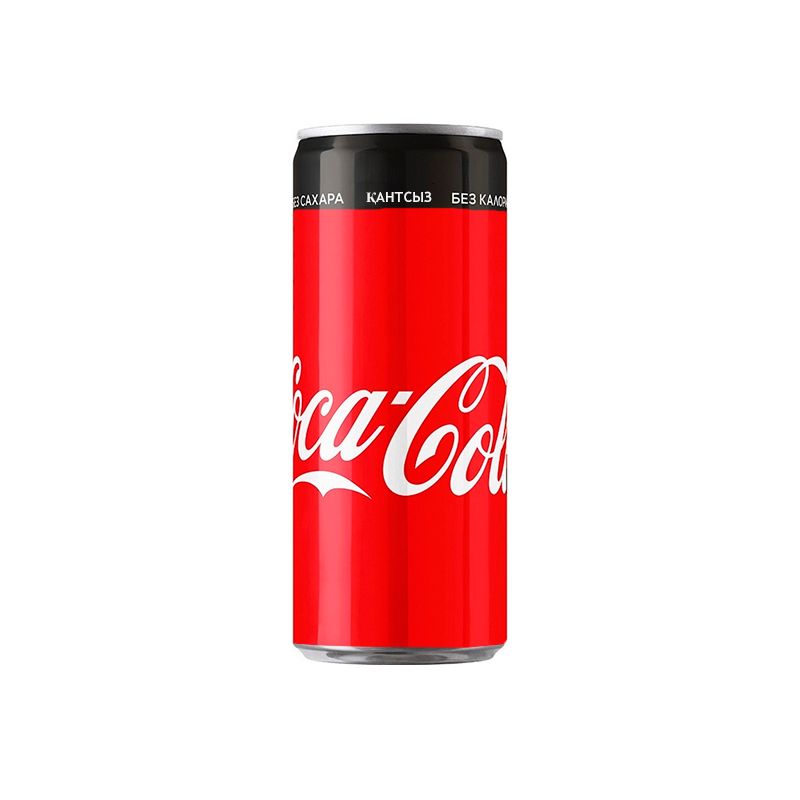 Напиток газированный Coca-Cola, без сахара, 0,25 л, жестяная банка / Напитки и энергетики