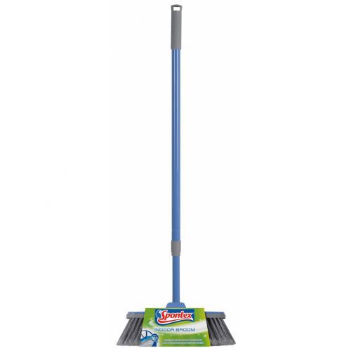 Щетка для дома с ручкой Spontex Indoor Broom, с телескопической ручкой / Веники, щетки, совки