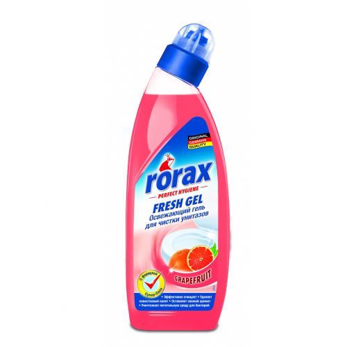 Гель для чистки унитазов Rorax "Грейпфрут", 750 мл / Средства для туалетов и ванных комнат oe.kz Гель для чистки унитазов Rorax "Грейпфрут", 750 мл / Средства для туалетов и ванных комнат