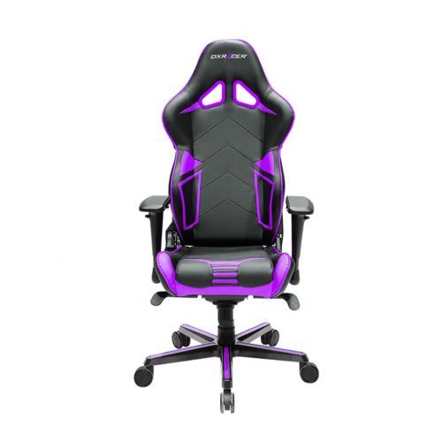 Игровое компьютерное кресло DX Racer OH RV 131 NV, эко-кожа, черно-сиреневое