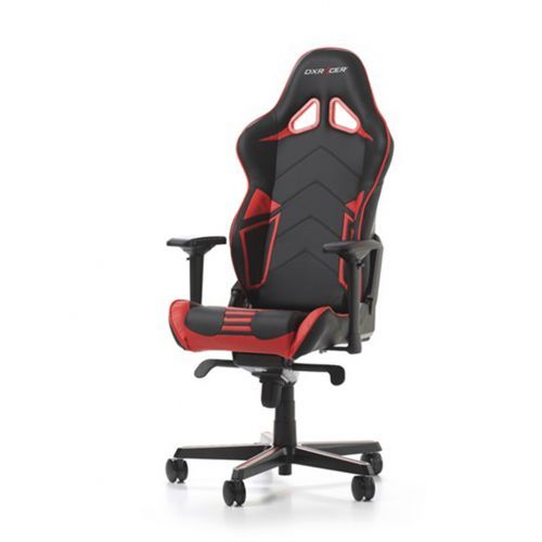 Игровое компьютерное кресло DX Racer OH RV 131 NR, эко-кожа, черно-красное