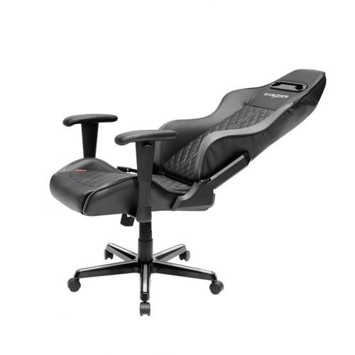 Игровое компьютерное кресло DX Racer OH/DH73/NG, эко-кожа и винил, черно-серое