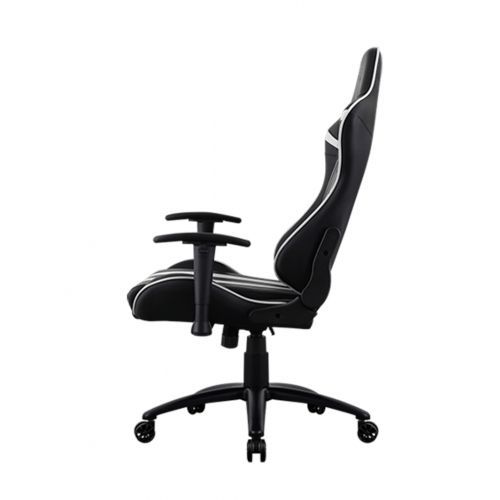 Игровое компьютерное кресло Aerocool AC120 Air-BW, искусственная кожа, черно-белое / Стулья №2