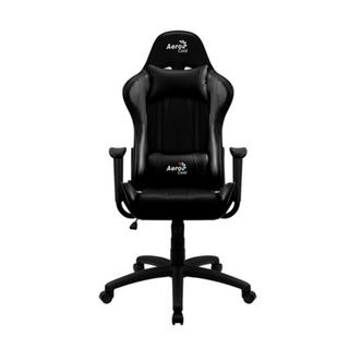 Игровое компьютерное кресло Aerocool AC100 Air B, искусственная кожа, черное / Игровые кресла