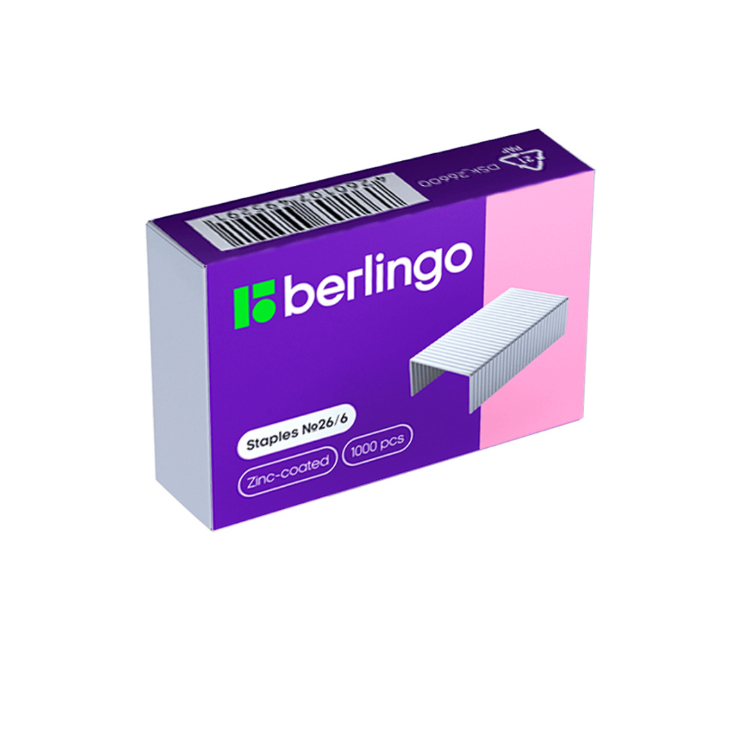 Скобы для степлера Berlingo №26/6 / Скобы для степлеров oe.kz Скобы для степлера Berlingo №26/6 / Скобы для степлеров