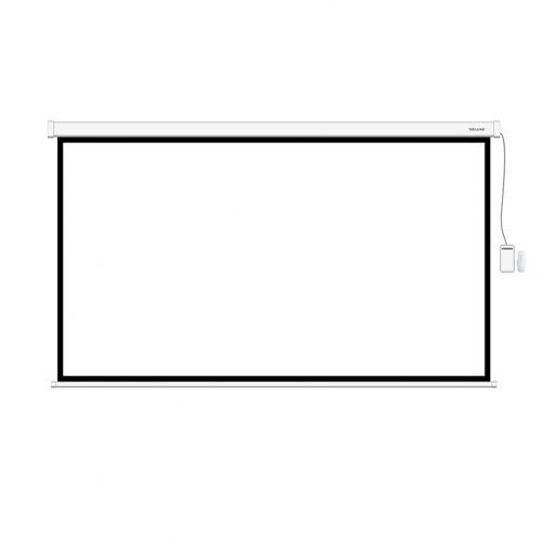 Настенный моторизованный экран Deluxe DLS-ERC265*149W, 257*141 см, с пультом Д/У / Настенные экраны